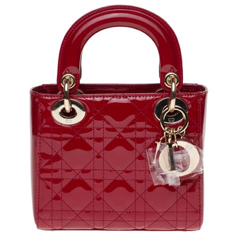 lady dior mini patent|mini lady dior handbags.